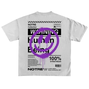 T-SHIRT "HUMAN BEING"  - Col. Bianco