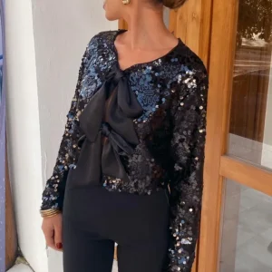 MAGLIA PAILLETTES FIOCCO