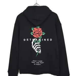 FELPA CON CAPUCCIO "DETERMINED"