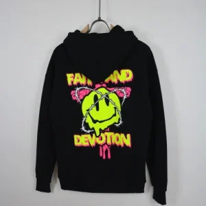 FELPA CON CAPUCCIO "FAITH AND DEVOTION"