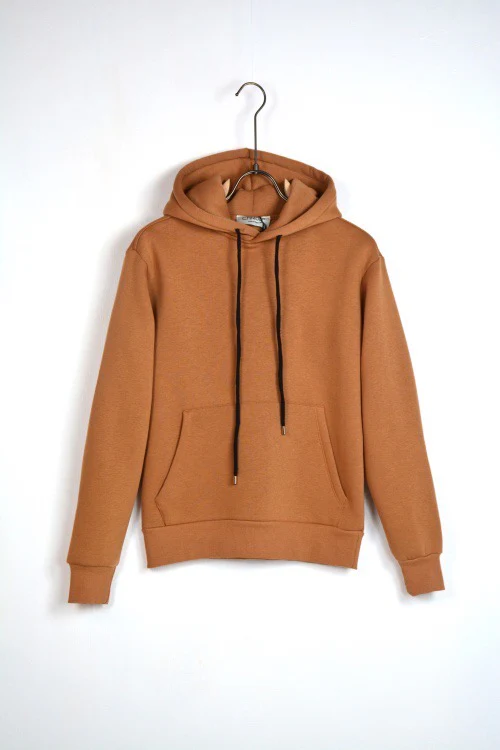 FELPA CON CAPPUCCIO "STAY ORIGINAL FOREVER" - CAMEL - immagine 5