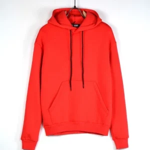 FELPA CON CAPPUCCIO BASIC - col. salmone