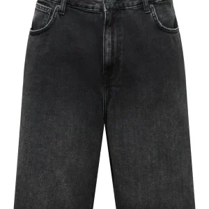BERMUDA IN JEANS BAGGY - Col. nero