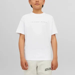 JACK & JONES JUNIOR T-SHIRT CON LOGO PICCOLO - Col. Bianco
