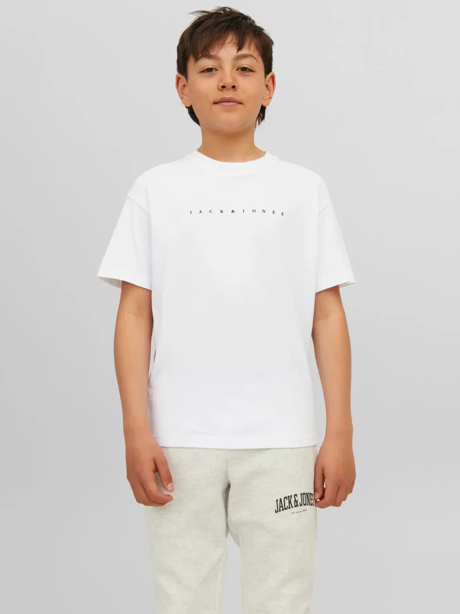 JACK & JONES JUNIOR T-SHIRT CON LOGO PICCOLO - Col. Bianco - immagine 2