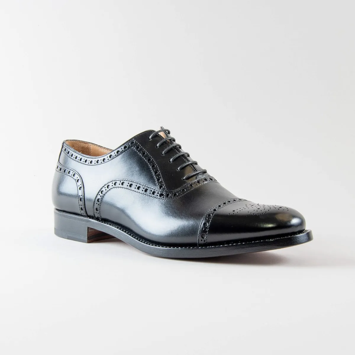 Giovanni Oxford Brogues in Pelle di Vitello Nera - immagine 3
