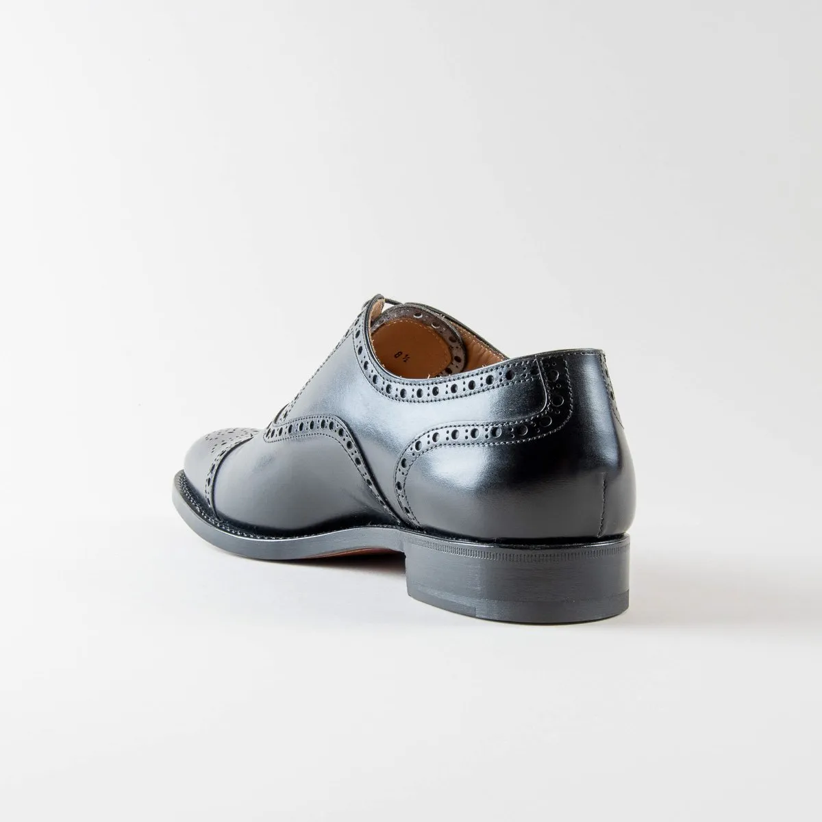 Giovanni Oxford Brogues in Pelle di Vitello Nera - immagine 6