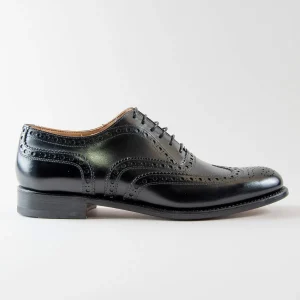 Francesco Oxford Full Brogue in Pelle di Vitello  Nera