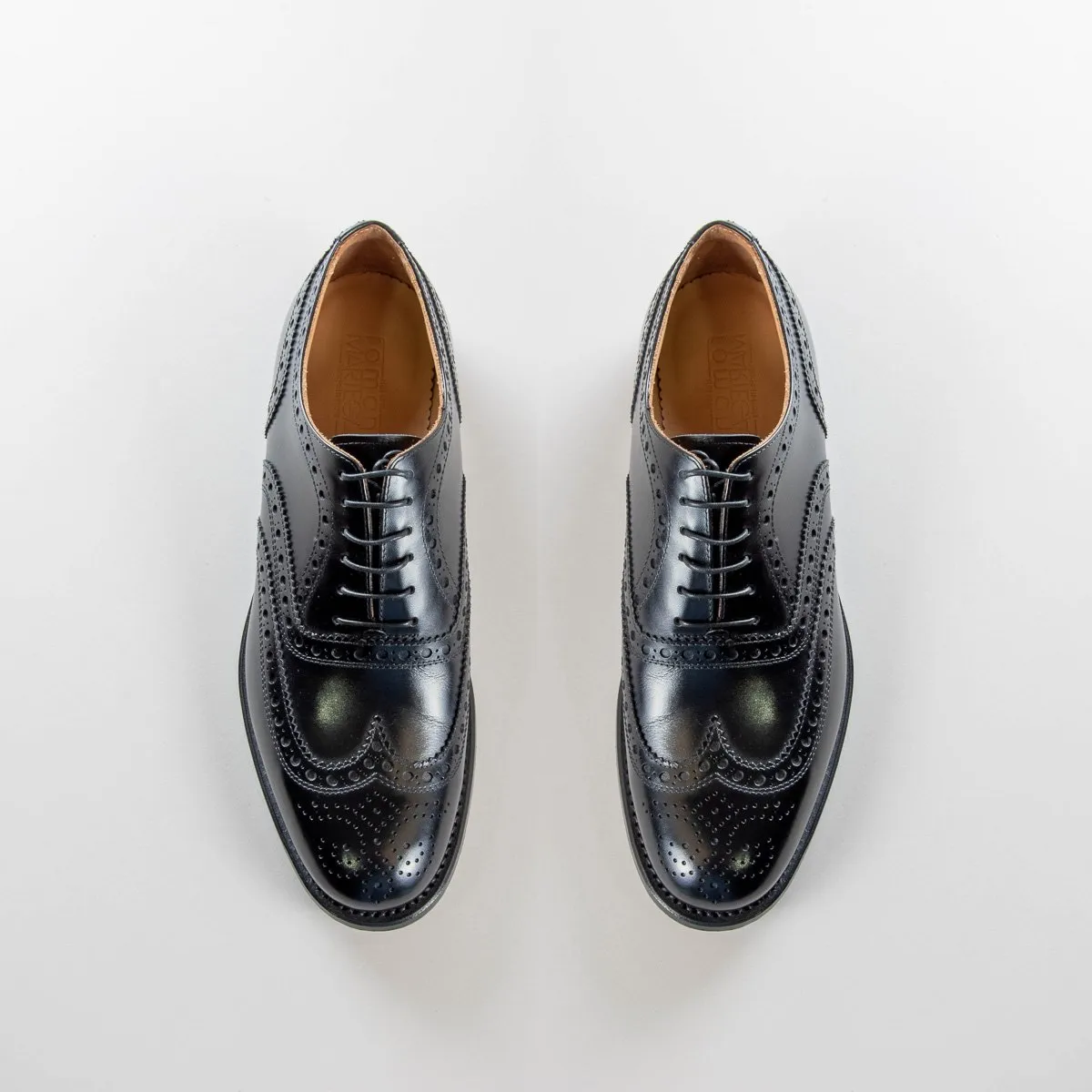 Francesco Oxford Full Brogue in Pelle di Vitello Nera - immagine 7