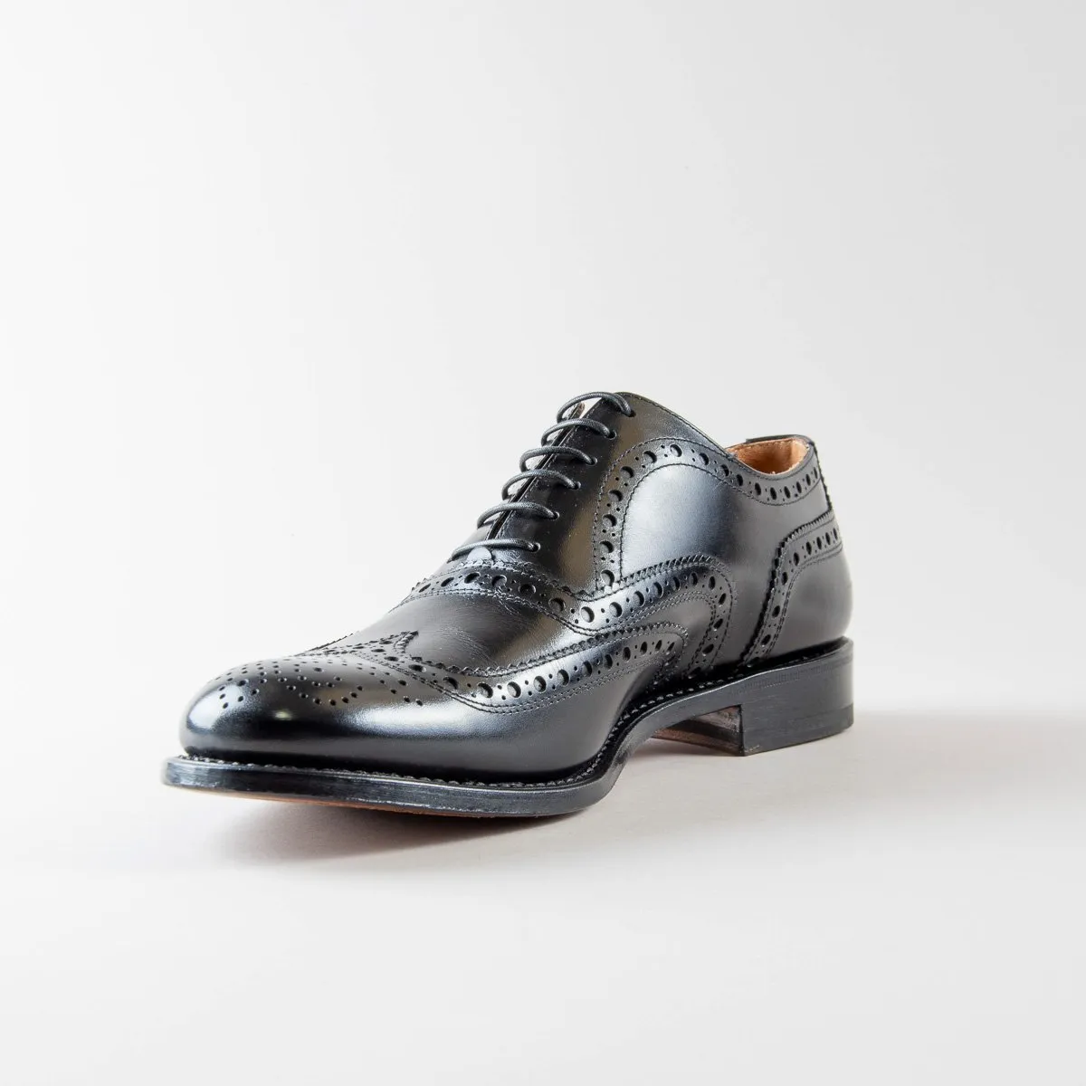 Francesco Oxford Full Brogue in Pelle di Vitello Nera - immagine 3