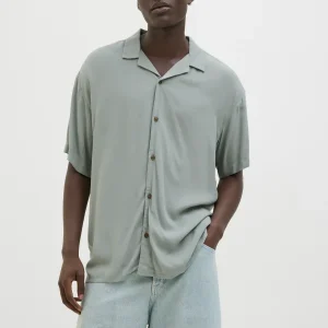 JACK & JONES CAMICIA JJEJEFF RESORT - Col. verde acqua