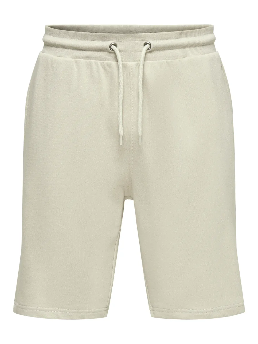 BERMUDA BASIC IN COTTONE - col. Beige - immagine 2