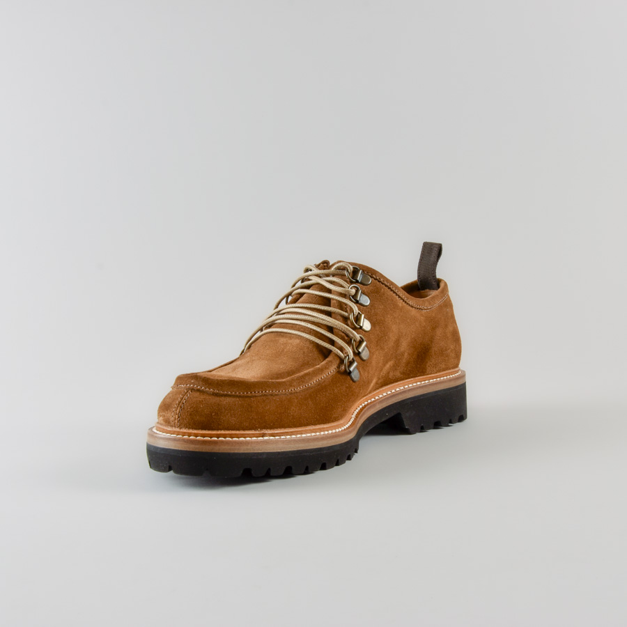 Mocassino Berry in Suede Cognac con Ganci - immagine 7