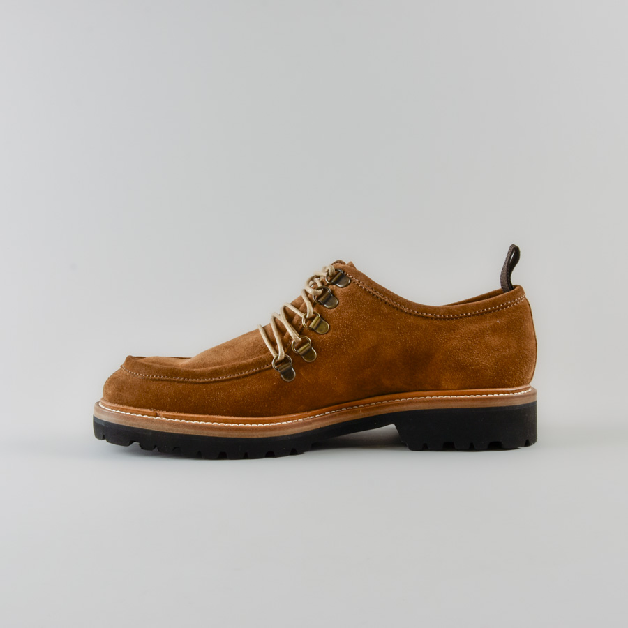 Mocassino Berry in Suede Cognac con Ganci - immagine 6