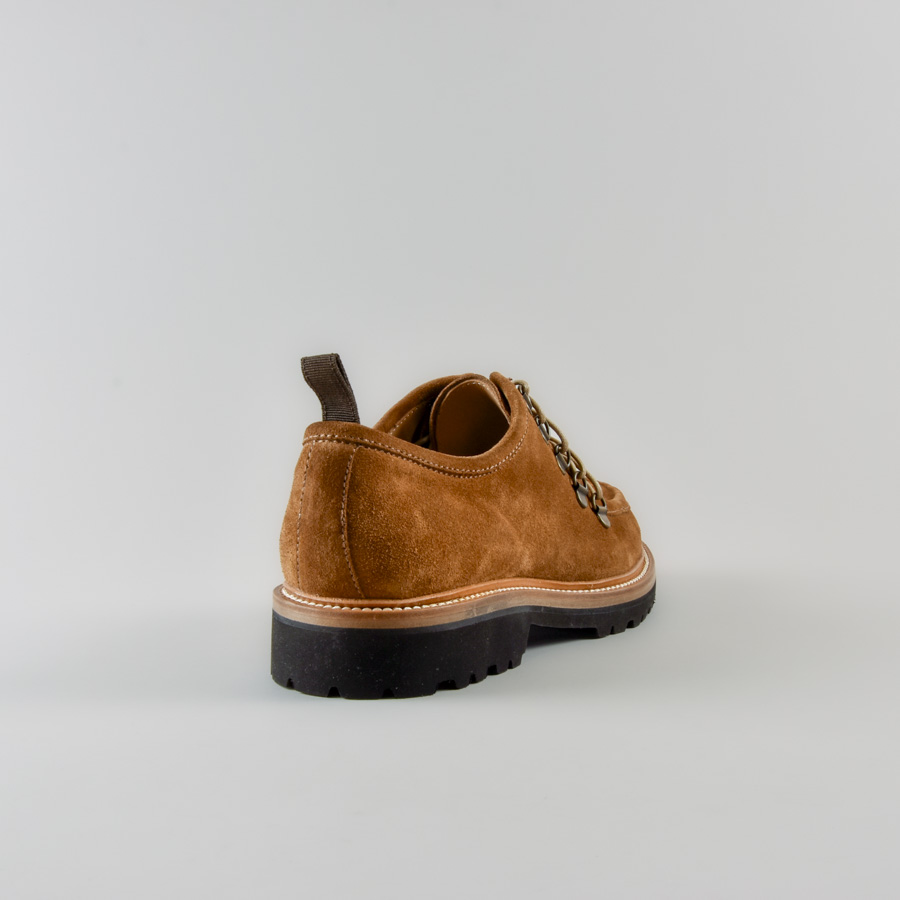 Mocassino Berry in Suede Cognac con Ganci - immagine 4