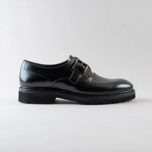 Monkstrap Nathan in pelle spazzolata