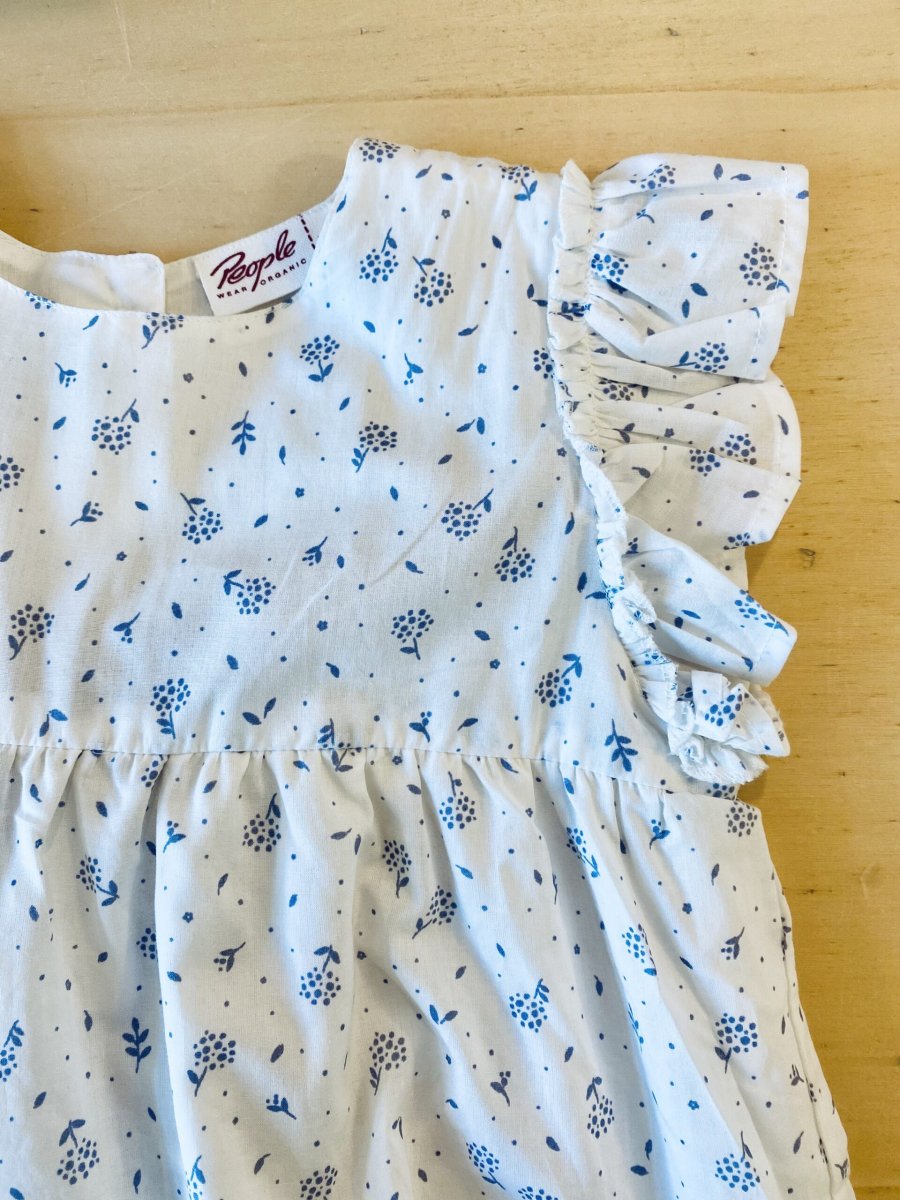 Abito da cerimonia bianco con fiori - immagine 7