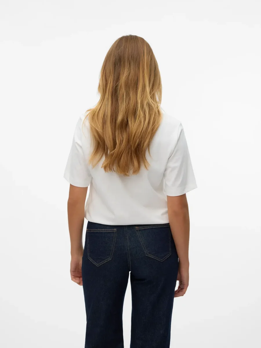 Vero Moda - T-shirt basic VMDEMI - col. bianco - immagine 6