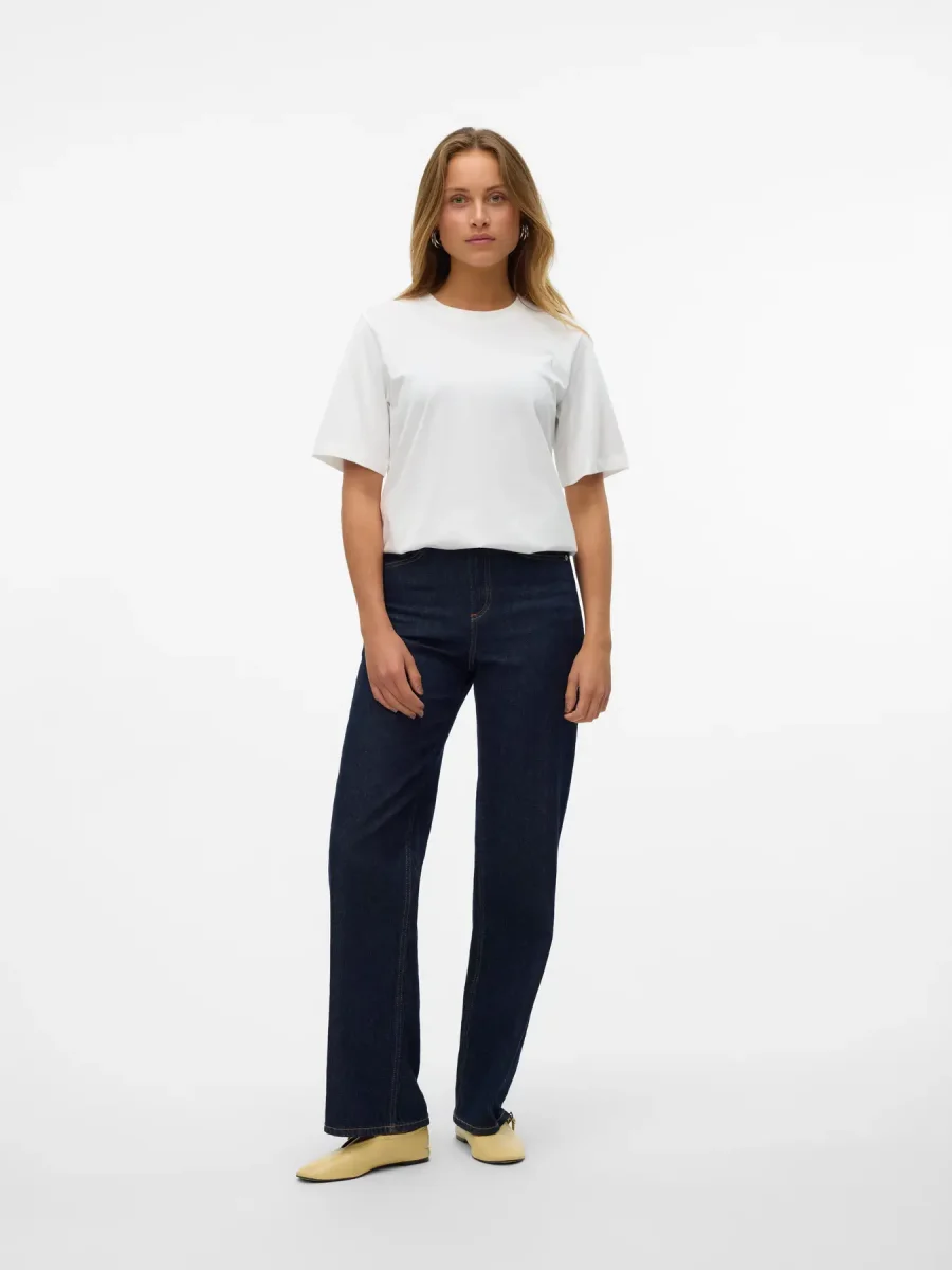 Vero Moda - T-shirt basic VMDEMI - col. bianco - immagine 5