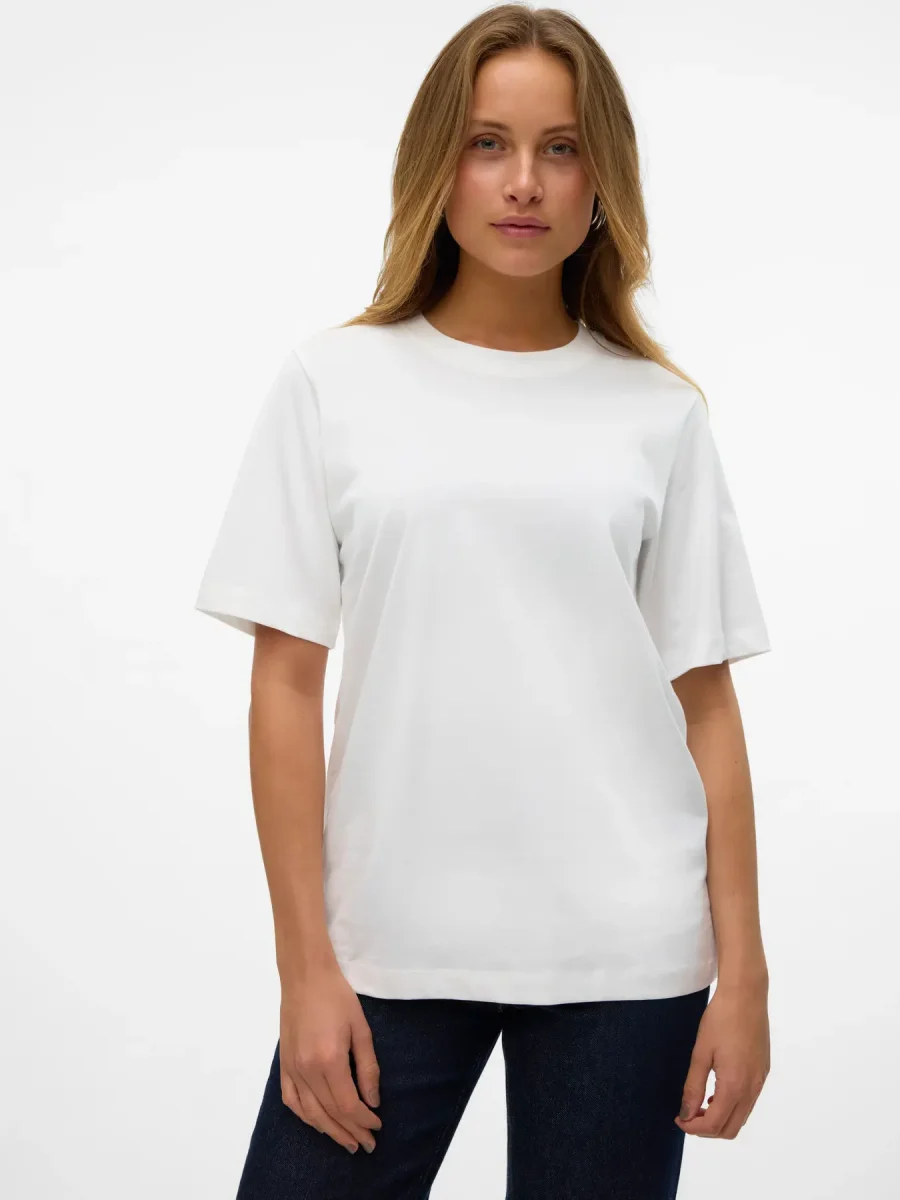 Vero Moda - T-shirt basic VMDEMI - col. bianco - immagine 3