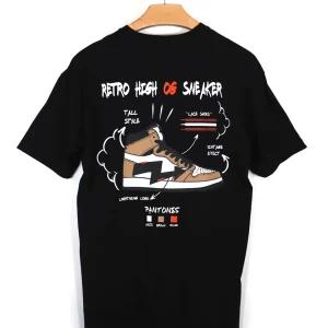 T-SHIRT "RETRO SNEAKER" - Col. Nero