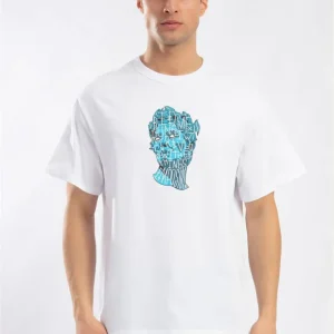 T-SHIRT "SCULPTURE" CON STAMPA FRONTE- Col. Bianco