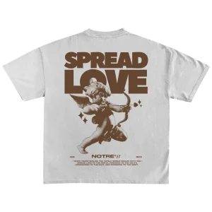 T-SHIRT "SPREAD LOVE"  - Col. Bianco
