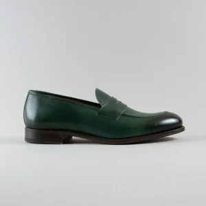 Leonardo Mocassino in Pelle Iron Verde