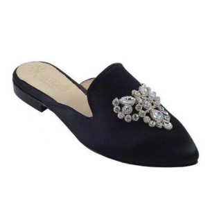 Stella: Sabot in Raso con Puntale di Strass