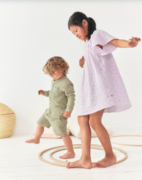 Abito Kids in mussola a fiori - immagine 3