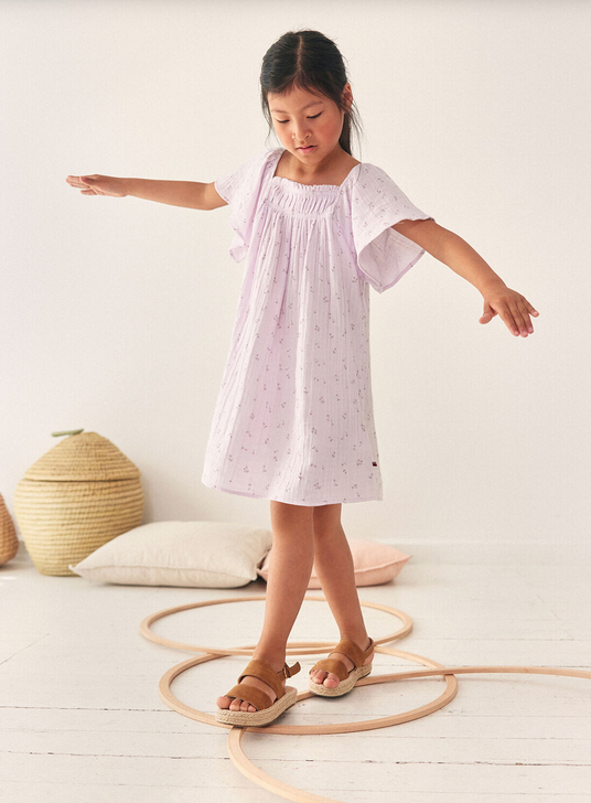 Abito Kids in mussola a fiori - immagine 2