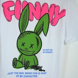 T-SHIRT FUNNY - White