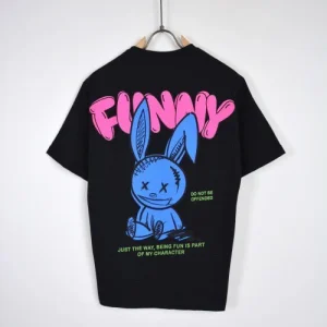 T-SHIRT FUNNY - Black