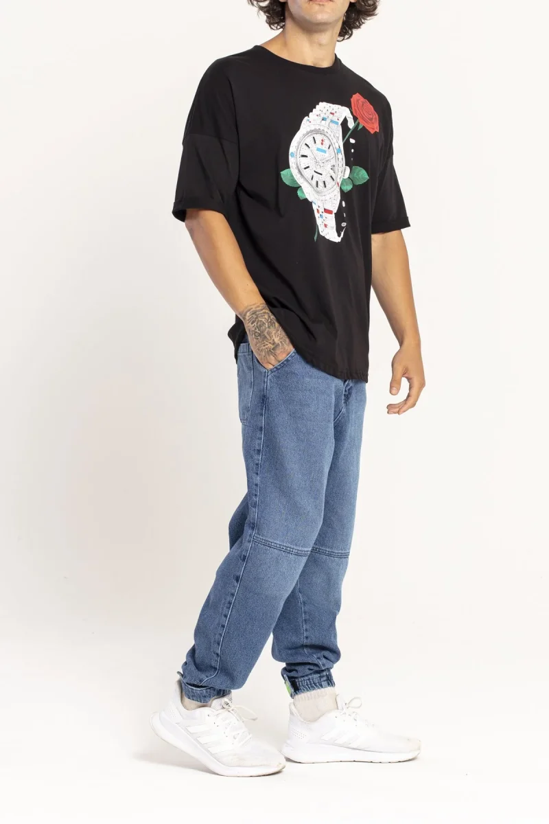 T-SHIRT OVERSIZE - ROLEX AND ROSE - immagine 3