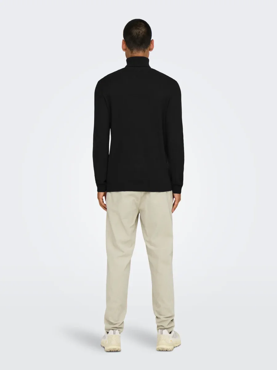 ONLY & SONS MAGLIONE DOLCEVITA - Col. Nero - immagine 5