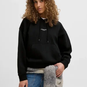 JJXX Felpa con cappuccio 'JXSTUDIO' in col. nero