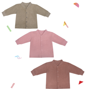 Giacca in spugna con bottoni