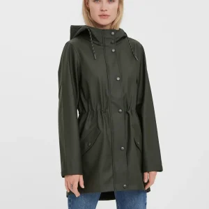 Vero Moda - Parka Impermeabile - Col. verde militare