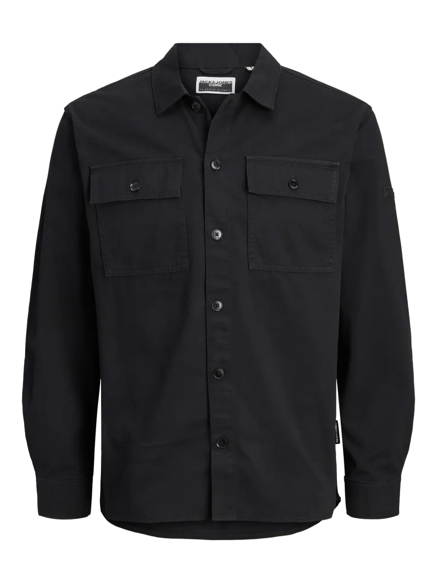 JACK & JONES CAMICIA GIACCA OVERSHIRT - Col. nero - immagine 2