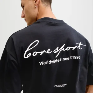 JACK & JONES T-SHIRT "SCRIPT" - Col. nero