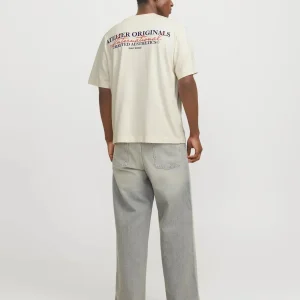 JACK & JONES T-SHIRT ATELIER ORIGINALS - Col. Crema