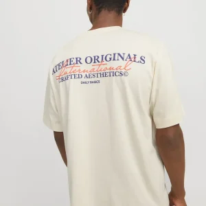 JACK & JONES T-SHIRT ATELIER ORIGINALS - Col. Bianco panna