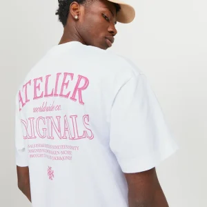 JACK & JONES T-SHIRT ATELIER ORIGINALS - Col. Bianco
