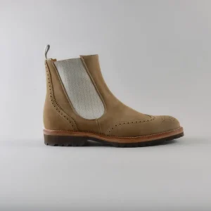 Chelsea Boot Steven in Camoscio Beige