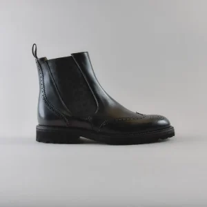 Chelsea Boot Steven in Pelle Nera
