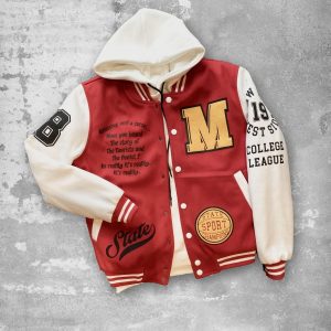 GIUBBOTTO BOMBER COLLEGE - Col. rosso