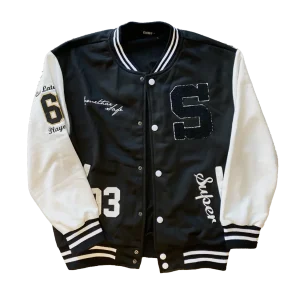 GIUBBOTTO VARSITY COLLEGE BLACK - Col. Nero