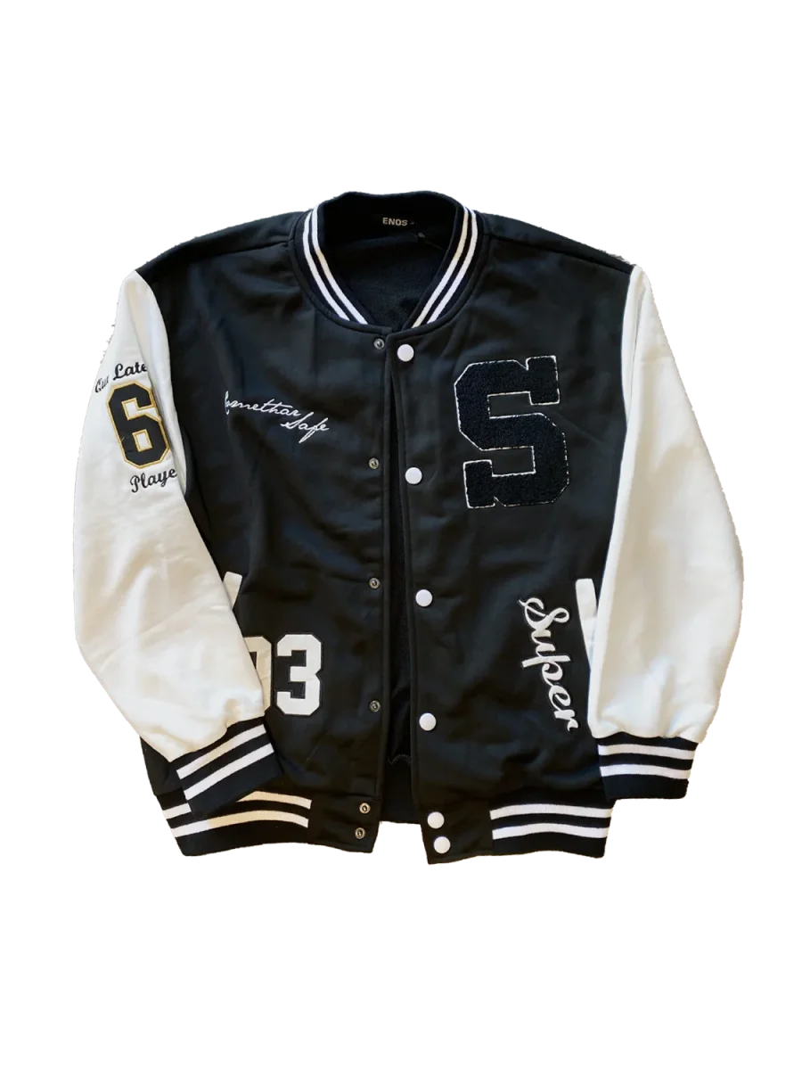 GIUBBOTTO VARSITY COLLEGE BLACK - Col. Nero - immagine 2