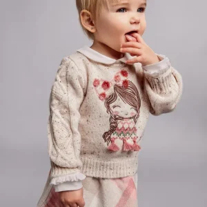 Completo gonna quadri e stampa riccio neonata mayoral Art. 12-02965-087