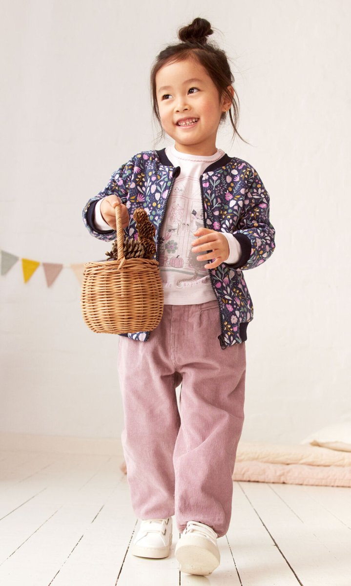 Pantaloni Baby in velluto rosa - immagine 2